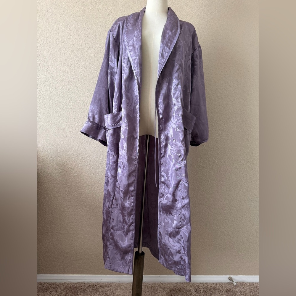 Victoria's Secret Purple Satin Robe